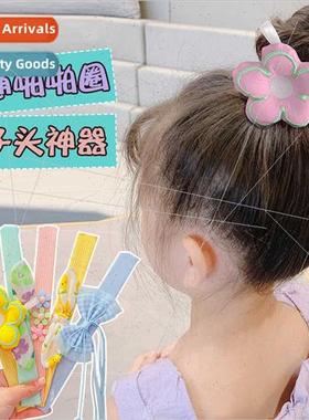 Tie pill head coiffure artifacts flowers girls dance coiffur