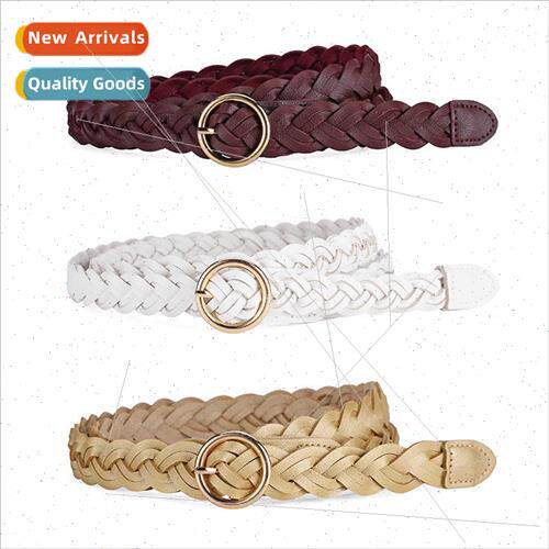 Fashion versatile twist paragraph women belt simple decorati