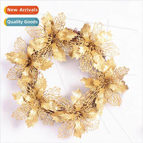 2023 new simulation plastic Christmas decoration flowers hol