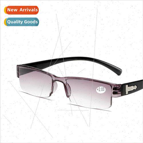 Korean Fashion Reading Glasses Men Women Clear Lens Half Fra