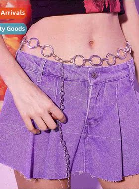 Women Circle Fashion Versatile mple Metal Young Sweet Adjust