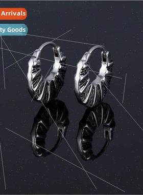 stainless steel casting earrings simple geometric horseshoe