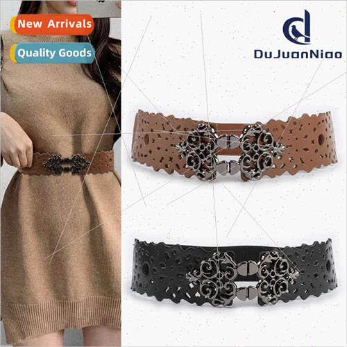 Europe fashion elastic waist belt ladies girdle coat coat sw