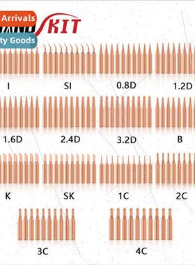 10 pcs soldering iron copper head set 900M-T-IBK1.2D0.8D2.4D