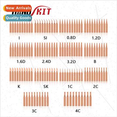 10 pcs soldering iron copper head set 900M-T-IBK1.2D0.8D2.4D