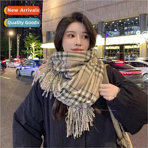 2022 fall winter new scarf female Japanese imation cashmere