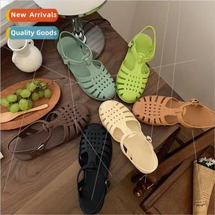 New fashion retro woven Roman sandals women summer fairy win