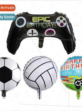 Gamepad button cartoon aluminium film balloon game night the