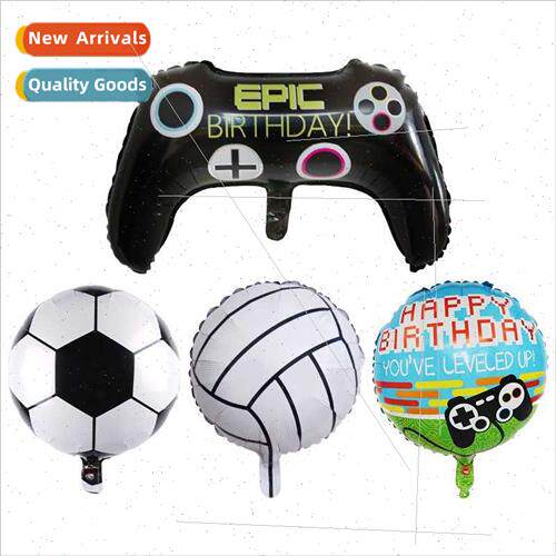 Gamepad button cartoon aluminium film balloon game night the