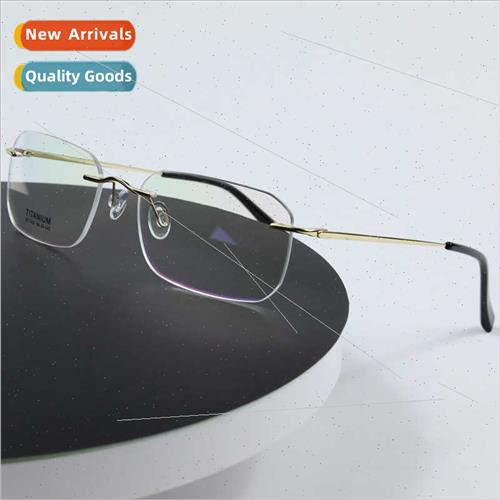 Pure titanium eyeglasses 适用women myopia can be equipped de