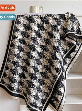 Vintage ethnic shawl wild thickened warm Mori art scarf doub