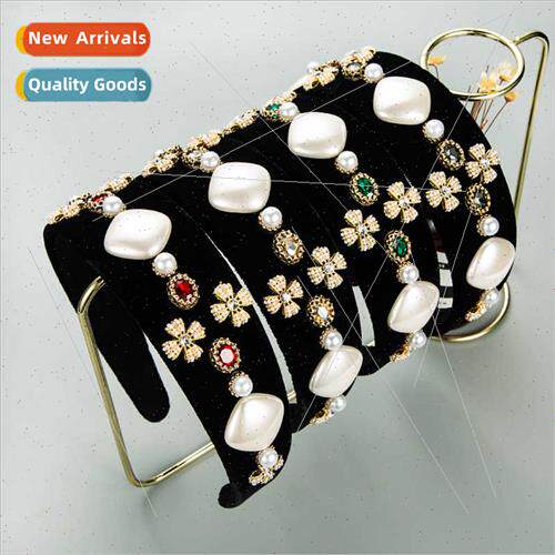 Hair bands Europe personalized retro velvet wide edge imatio