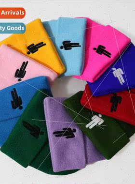 2019 new Billie Eilish embroidered kn cap head set men women