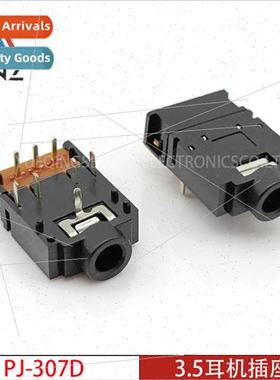 3.5mm Headphone Socket PJ-307D Plastic ngle Row Swch Eight P