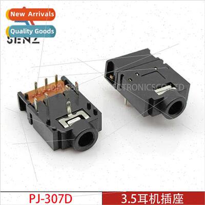 3.5mm Headphone Socket PJ-307D Plastic ngle Row Swch Eight P