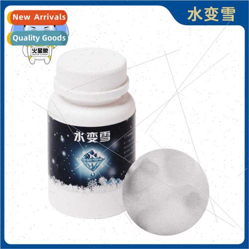 Water into snow Artificial snow Flying snow in sky mulation