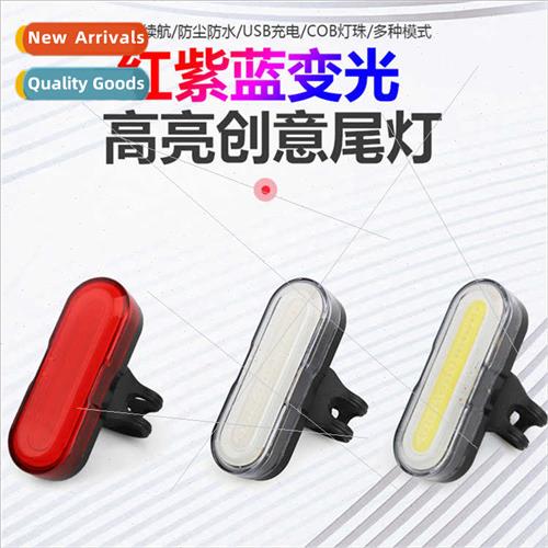 led bike tail light usb rechargeable mountain bike warning l