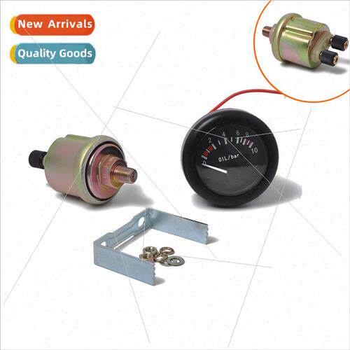 Set Marine Engine Oil Pressure Gauge wh Indicator ght Oil Pr