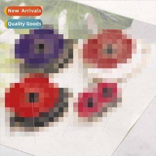 Day Remembrance Veterans Badge Flow Red Commemorative