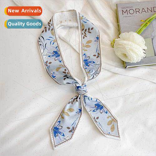 Spring summer new floral small neckerchief female Korean  hu