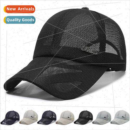 Hat men eye hollow breathable baseball cap casual middle-age