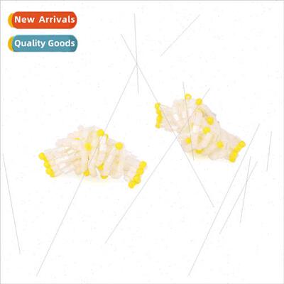 Fashion creative hand-knotted beaded rice bead earrings pers