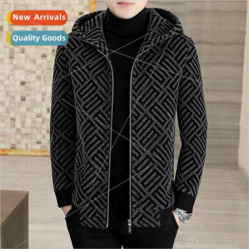 Autumn winter mink jacket men short wool coat high-grade hoo