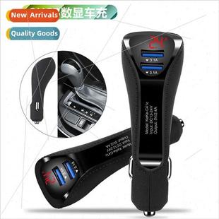 USB Charge Digal LED Display Car Dual Charger