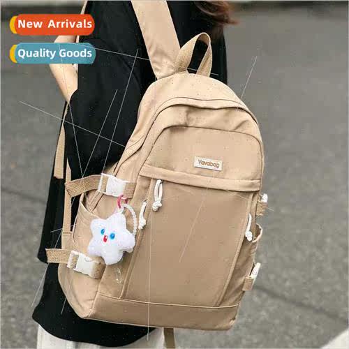 Pure color shoulder bag 2023 fashion high value student back