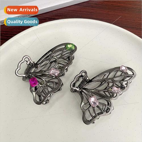 Butterfly Grab Clip New Colourful Diamond Hair Clip Medium S