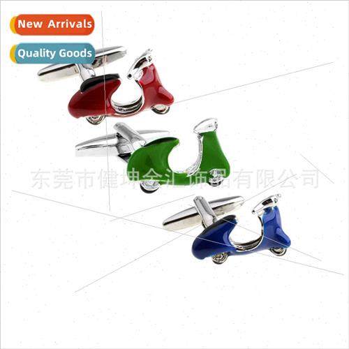 3D color motorcycle cufflinks cubic red motorcycle motorcycl