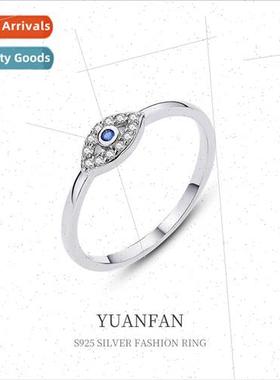925 silver Zirconia Devil Eye Ring Women Europe che Fashion