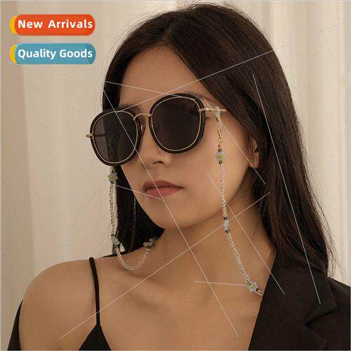 Korea new mask hanging chain fashion small flowers crystal b