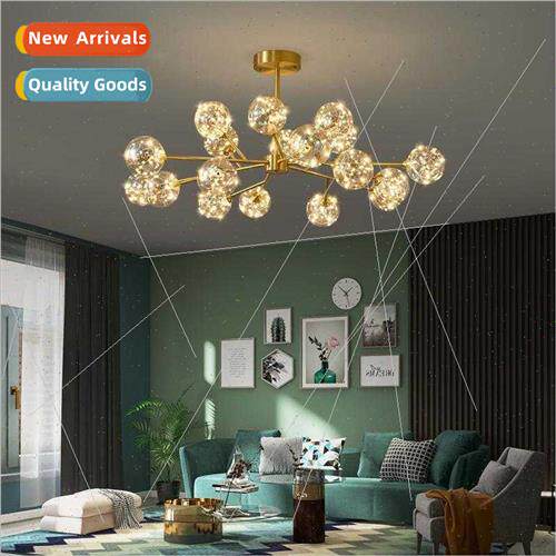 ght luxury atmospheric chandelier Scandinavian copper full s