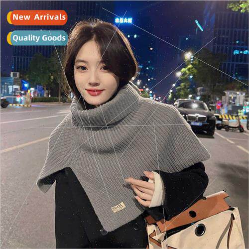 Korea Dongdaemun open high neck shawl female fall winter Kor