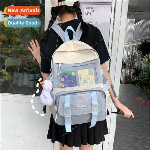 Shoulder bag girls new 2021 cute Korean schoolbag macaron la