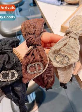 Korea retro rhinestone letters bubble fairy large  bow hairp