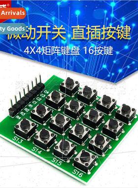 Microswch Inline Keys 4X4 Matrix Keyboard 16 Keys Microcontr