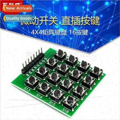 Microswch Inline Keys 4X4 Matrix Keyboard 16 Keys Microcontr