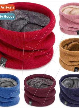 Autumn winter sets knted bib mask dual-use men women warm ne