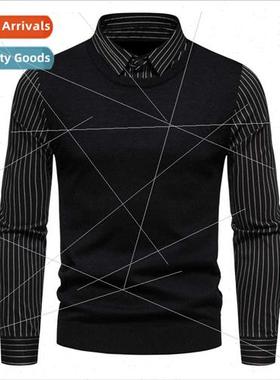 Autumn winter new kn sweater men Korean  casual bottoming sh