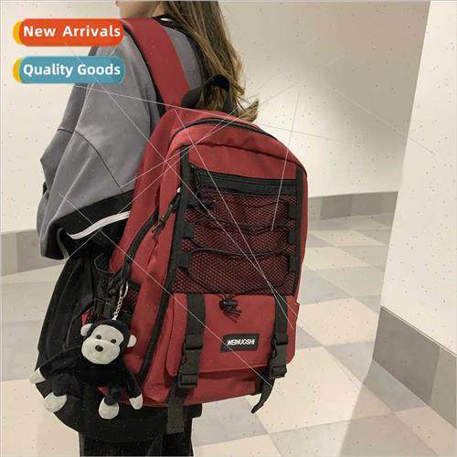 Shoulder bag new large-capacy couple schoolbag female Korean