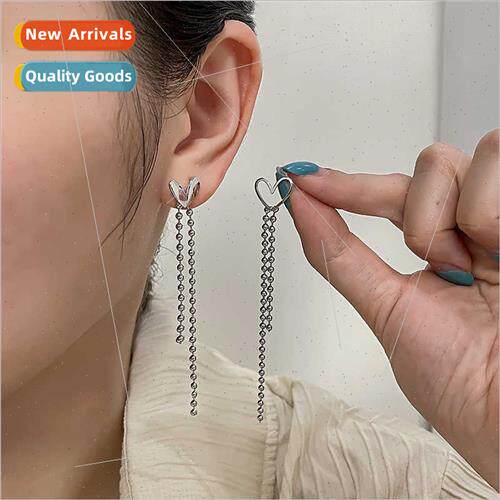 chic earrings fashion hundred women niche asymmetric tassel