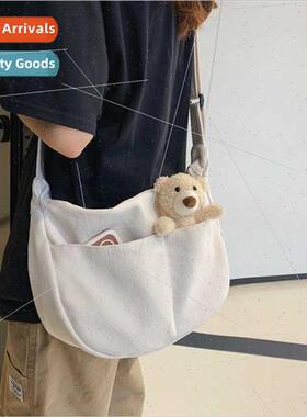 Pure Color Hundred Large Capacy Canvas Bag Women Bag 2023 Du