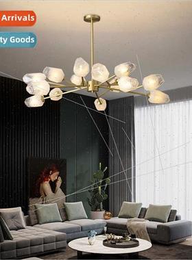 Scandinavian light luxury all copper chandelier modern simpl