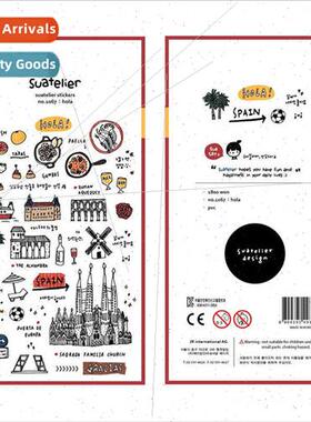 KoreaSpain 1067 cy waterproPVC material stickers decorative