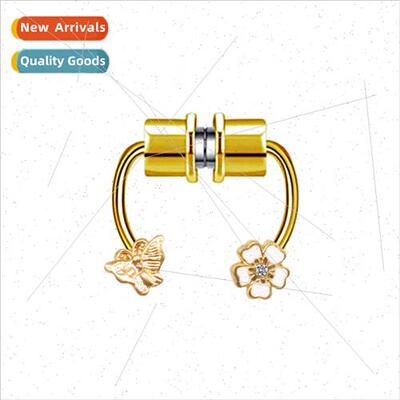 Europe stainless steel magnet nose ring 1.2*10 horseshoe rin