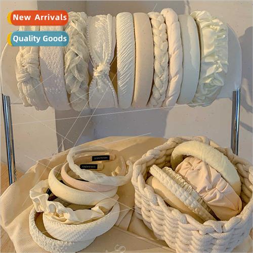 Sweet Cream Hair Bands High Cranial Wash Headbands Hundred H