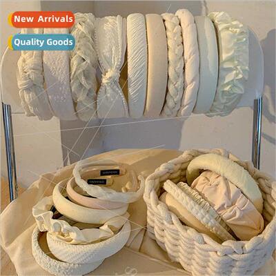 Sweet Cream Hair Bands High Cranial Wash Headbands Hundred H