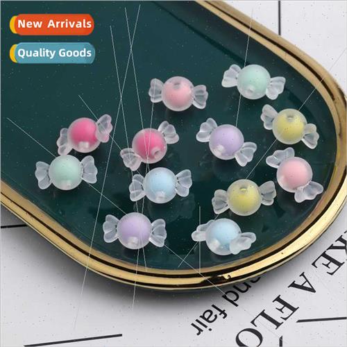 diy handmade materials frosted inside color beads loose bead